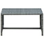 sofabord 70x40x38 cm polyrattan antracitgrå