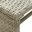 sofabord 70x40x38 cm polyrattan beige