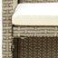2-personers havesofa med hynder polyrattan beige