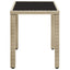havebord 123x60x74 cm polyrattan beige