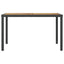 havebord 123 x 60 x 74 cm massivt akacietræ sort og brun
