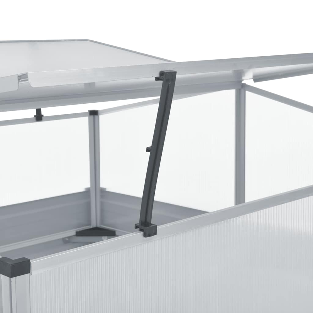 drivhus 100 x 100 x 77 cm galvaniseret stål grøn