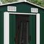 haveskur 257x779x181 cm galvaniseret stål grøn