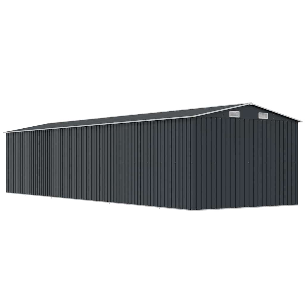 haveskur 257x997x178 cm galvaniseret stål antracitgrå