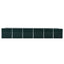 forhøjet plantekasse 480x80x77 cm galvaniseret stål grøn