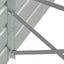 forhøjet plantekasse 480x80x77 cm galvaniseret stål grøn