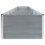 hævet plantekasse 600x80x45 cm galvaniseret stål grå