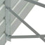 hævet plantekasse 600x80x45 cm galvaniseret stål grå