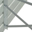 hævet plantekasse 600x80x45 cm galvaniseret stål grøn