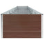 plantekasse 600x80x45 cm galvaniseret stål brun