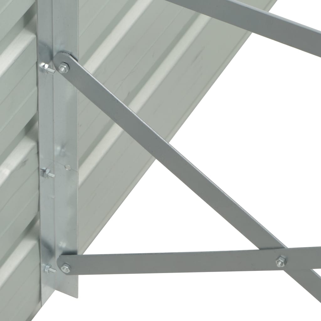 plantekasse 600x80x45 cm galvaniseret stål brun