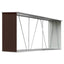 brændeskur til haven 330x84x152 cm galvaniseret stål brun