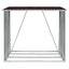 brændeskur til haven 163x83x154 cm galvaniseret stål brun