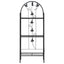 plantestativ med 3 hylder 52x28x128 cm jern sort