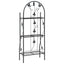 plantestativ med 3 hylder 52x28x128 cm jern sort