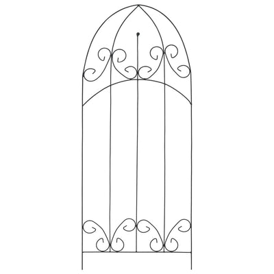 plantestativer 3 stk. 40x100 cm jern sort