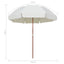 parasol med stålstang 300 cm sandfarvet