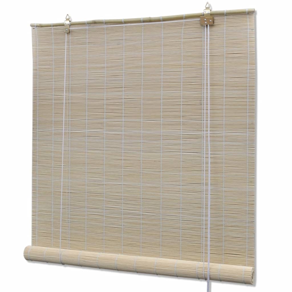 rullegardiner 2 stk. 120x160 cm naturlig bambus