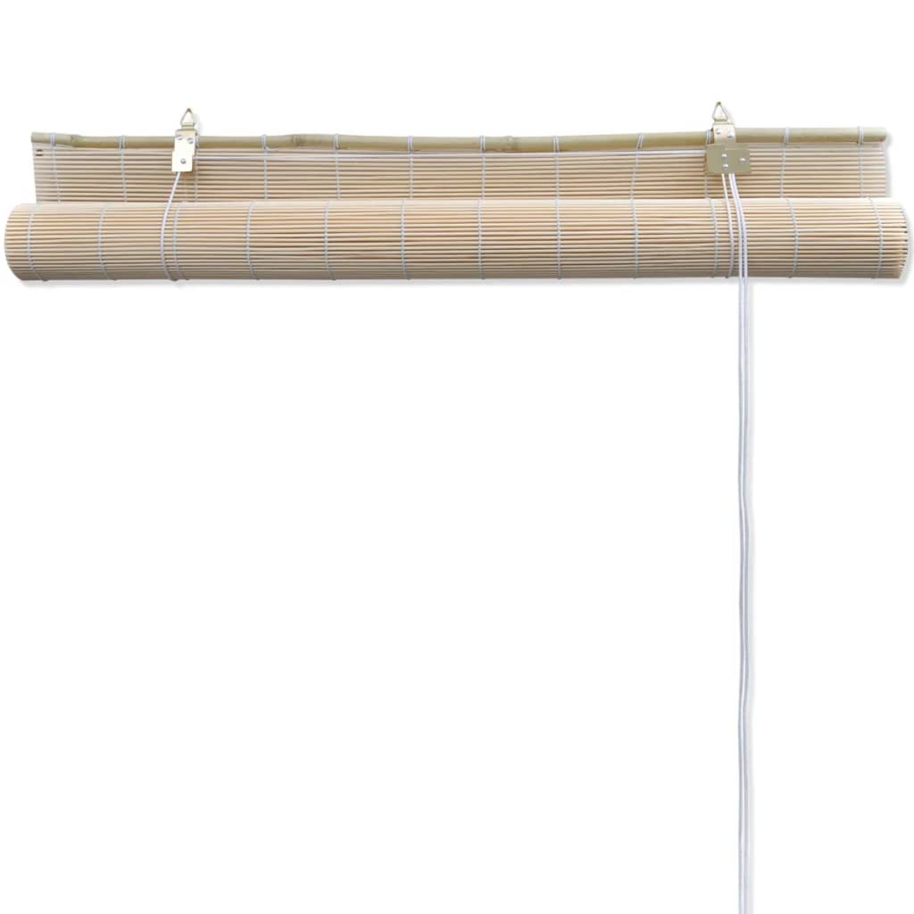 rullegardiner 2 stk. 120x160 cm naturlig bambus