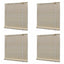 rullegardiner 4 stk. 120x160 cm naturlig bambus