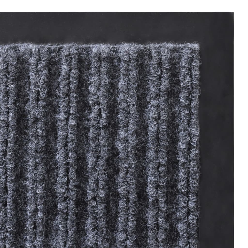 dørmåtter 4 stk. 90 x 60 cm PVC grå