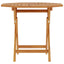 foldbart havebord 85x85x76 cm massivt teaktræ