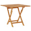 foldbart havebord 85x85x76 cm massivt teaktræ