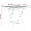 foldbart havebord 85x85x76 cm massivt teaktræ