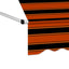 manuel foldemarkise 100 cm orange og brun