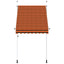 manuel foldemarkise 150 cm orange og brun