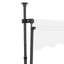 markise m. LED-lys manuel betjening 400 cm cremefarvet