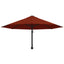 væghængt parasol med metalstang 300 cm terracotta
