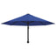 væghængt parasol med metalstang 300 cm blå