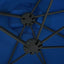 parasol med aluminiumsstang 460x270 cm blå