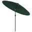 parasol med aluminiumsstang 270 cm grøn