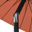 parasol med aluminiumstang 270 cm terrakotta