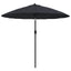 parasol med aluminiumstang 270 cm sort