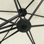 parasol med stålstang 300 cm sandhvid