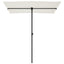 haveparasol med aluminiumstang 180x110 cm sandfarvet