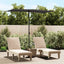 haveparasol med aluminiumstang 180x110 cm antracitgrå