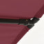 haveparasol med aluminiumstang 180x110 cm bordeauxrød