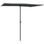 haveparasol med aluminiumstang 2x1,5 m antracitgrå