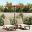 haveparasol med aluminiumstang 2x1,5 m terracotta