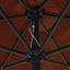 parasol med aluminiumsstang 270x246 cm terrakotta