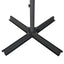 haveparasol med aluminiumstang 500 cm sort