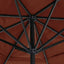 haveparasol 600 cm aluminiumstang terrakotta