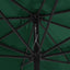 parasol 390 cm metalstang grøn