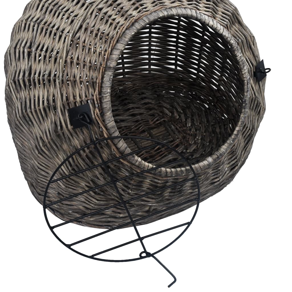 kattetransport 60x45x45 cm naturpil grå