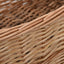 brændekurv med håndtag 88 x 57 x 34 cm naturpil