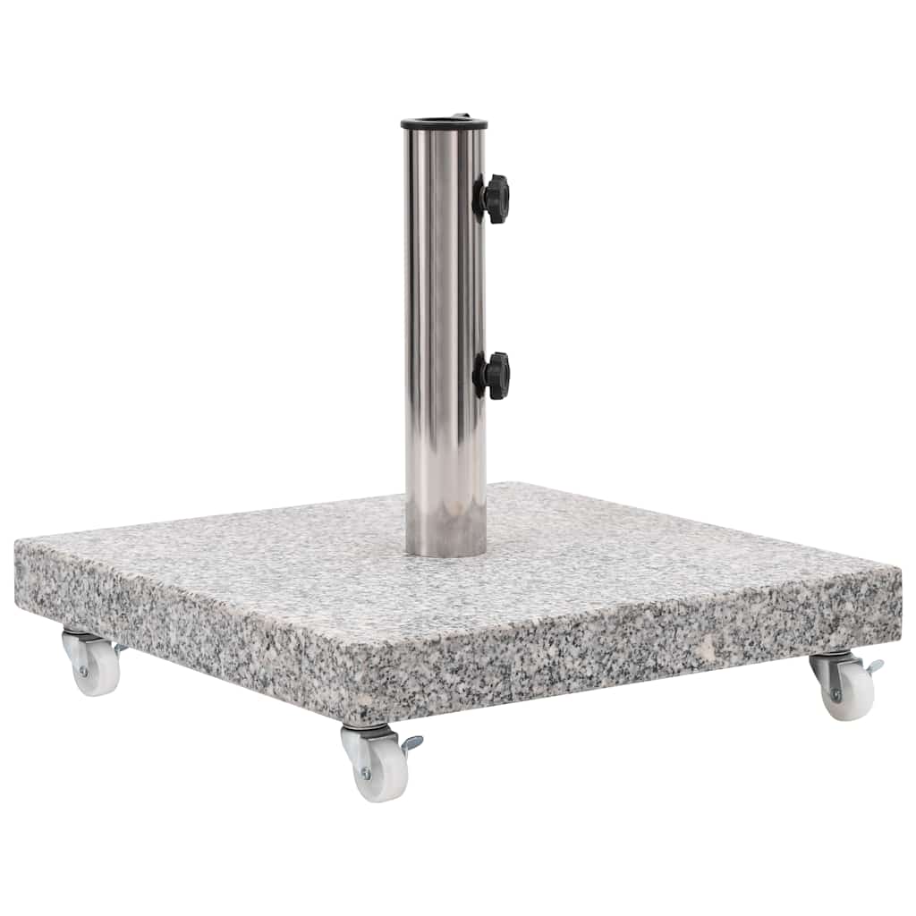 parasolfod 30 kg granit firkantet grå